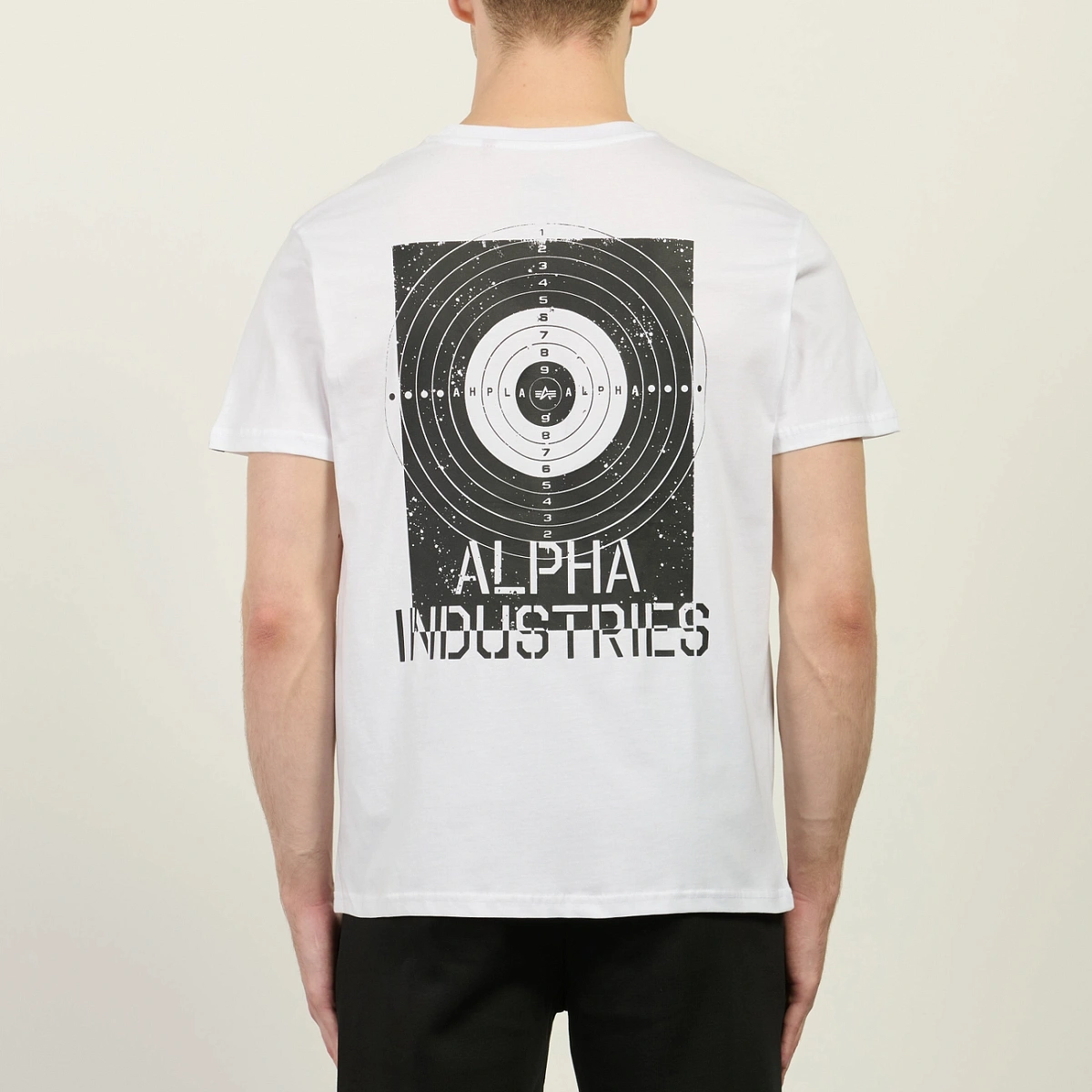 картинка Мужская футболка Alpha Industries Target Backprint, 268511-09 от магазина Одежда+