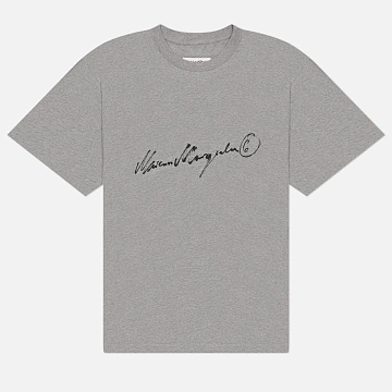 картинка Женская футболка Maison Margiela MM6 Handwritten Print, S52GC0368-M20170-856M магазин Одежда+ являющийся официальным дистрибьютором в России 