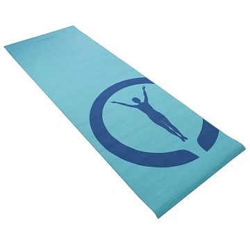 картинка Коврик для йоги ПВХ Liveup LS3231C-BLUE (синий с рисунком) магазин Одежда+ являющийся официальным дистрибьютором в России 