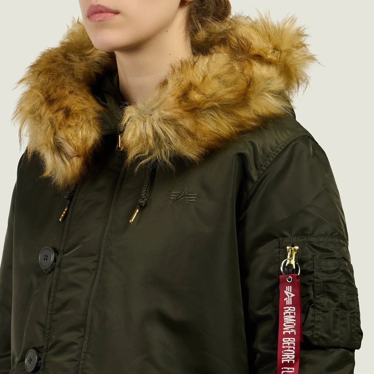 картинка Женская куртка парка Alpha Industries Long Fishtail, 198013-413 от магазина Одежда+