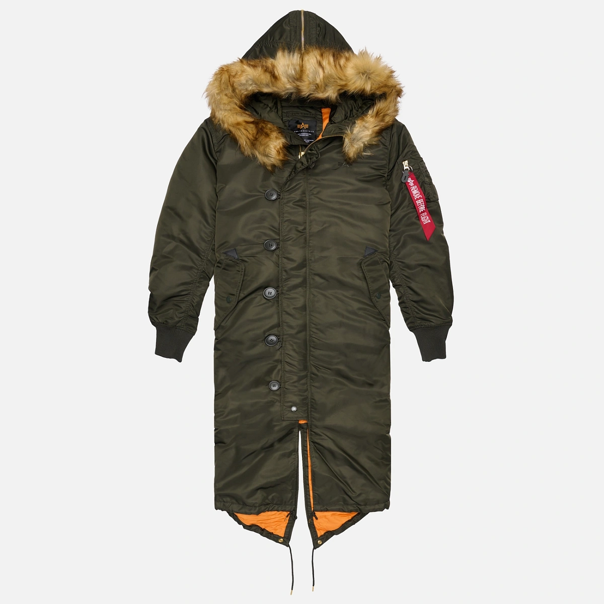 картинка Женская куртка парка Alpha Industries Long Fishtail, 198013-413 от магазина Одежда+