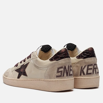 картинка Мужские кроссовки Golden Goose Ball Star Printed Leather Star, GMF00117.F008735.15985 магазин Одежда+ являющийся официальным дистрибьютором в России 
