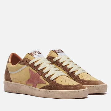 картинка Женские кроссовки Golden Goose Ball Star Suede Star, GWF00117.F008709.83402 магазин Одежда+ являющийся официальным дистрибьютором в России 