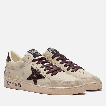 картинка Мужские кроссовки Golden Goose Ball Star Printed Leather Star, GMF00117.F008735.15985 магазин Одежда+ являющийся официальным дистрибьютором в России 