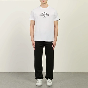 картинка Мужская футболка Alpha Industries Target Backprint, 268511-09 магазин Одежда+ являющийся официальным дистрибьютором в России 