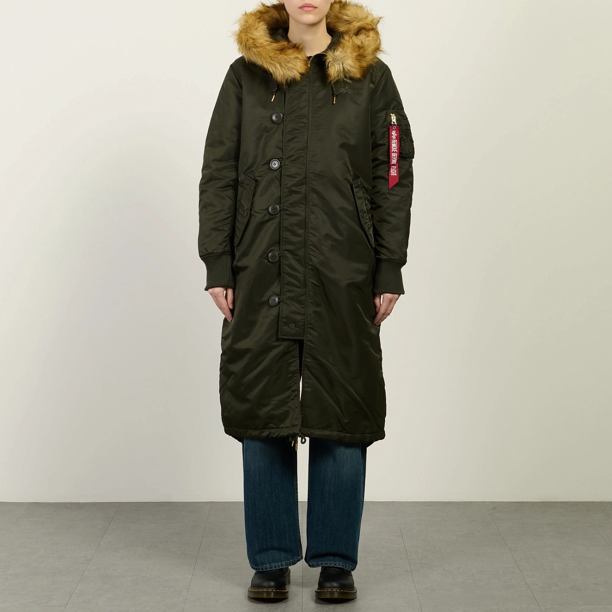 картинка Женская куртка парка Alpha Industries Long Fishtail, 198013-413 от магазина Одежда+